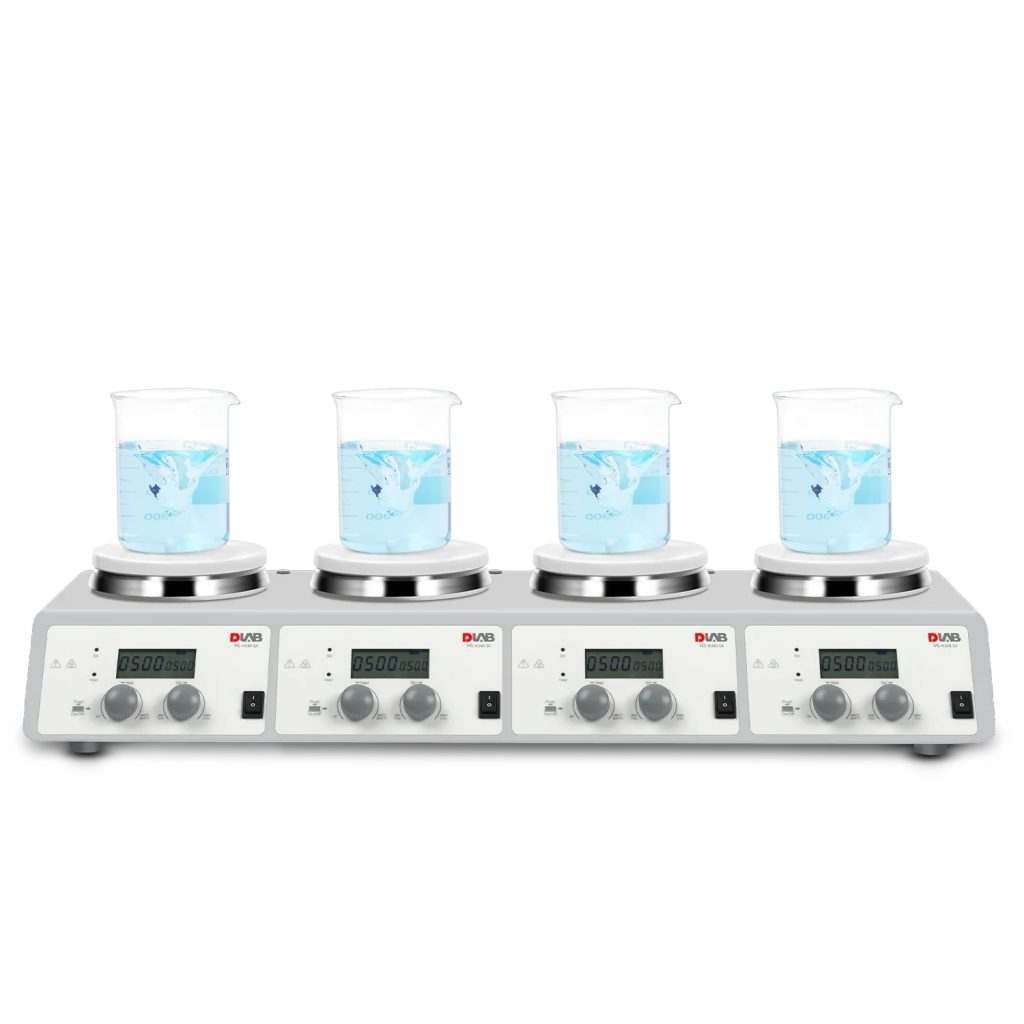 Соронзон хуртууртай плитка -MS-H340-S4 LCD 4-Channel Digital Magnetic Hotplate Stirrer